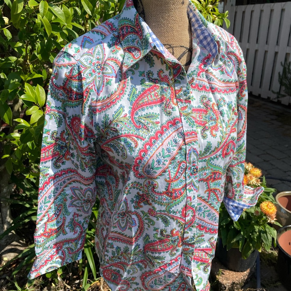 Ladies CHAPS No-Iron Blouse